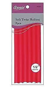 Annie Soft Twist Rollers 6pcs - 1/2in Dia