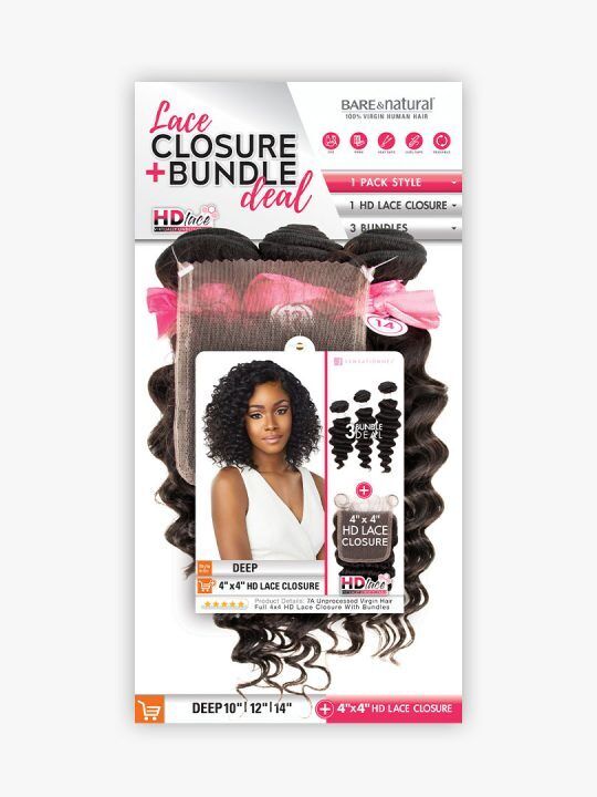 B&N Lace Closure & Bundle, Deep