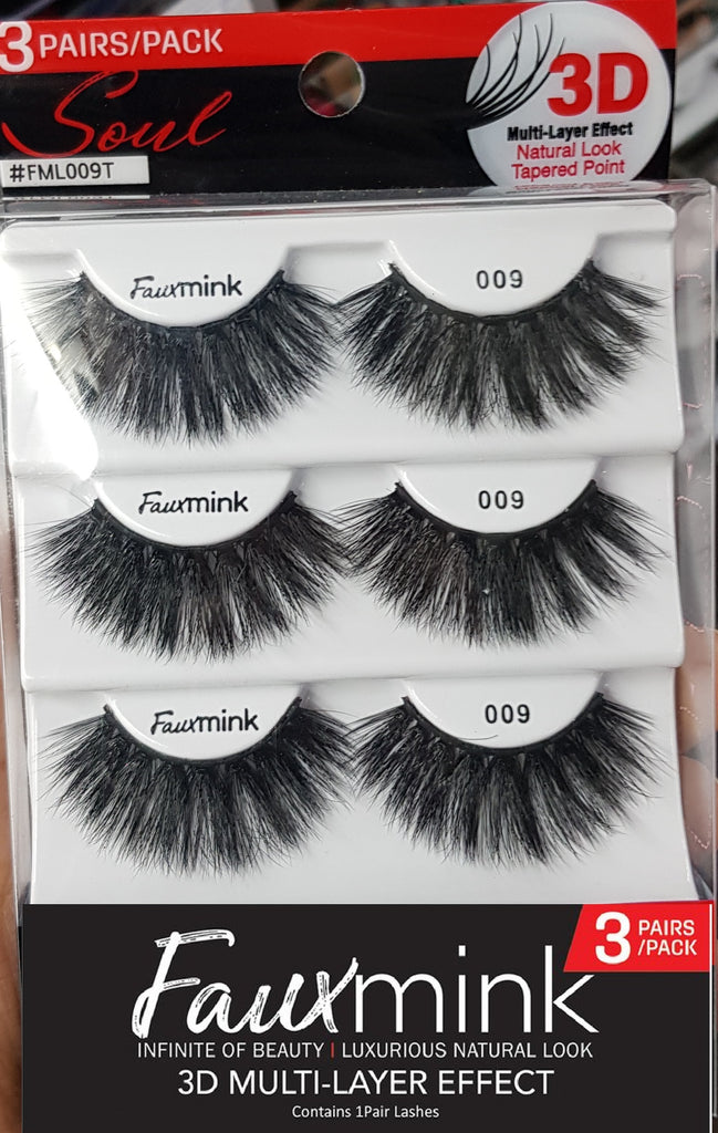 3D Fauxmink lashes - 3 pairs