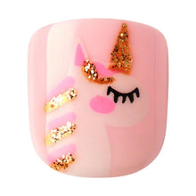 Load image into Gallery viewer, Gold Finger Little Diva Stick-On Nails, 1 pk
