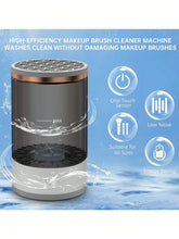 Load image into Gallery viewer, Electric Makeup Brush Cleaner Machine, USB Make up Brush Cleaner, Portable Electric Makeup Brush Cleaner, Makeup Brush Cleaner Machine with Makeup Brush Cleaner Mat for All Size Makeup Brush
