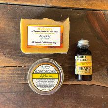 Load image into Gallery viewer, Bearded Trio Gift Set with Hard Wired Beard Oil, Balm, &amp; Body Soap Bar
