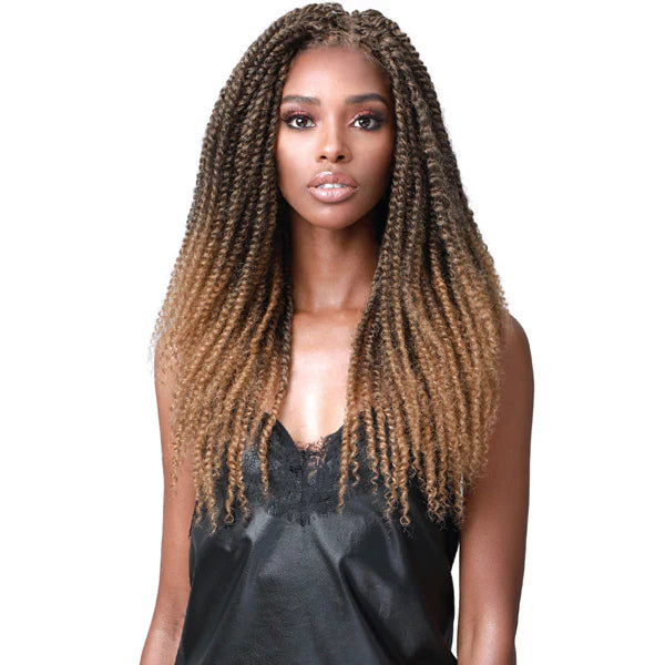 Bobbi Boss Synthetic Boho Twist Lace Front 4x4 Wig - AMEL