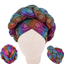 Load image into Gallery viewer, Fashion Brand - Rhinestone Head Wrap/ Turban
