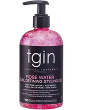 Load image into Gallery viewer, TGIN Rose Water Curl Defining Styling Gel
